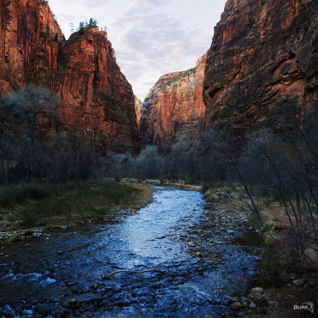 The Narrows Zion National Park. 