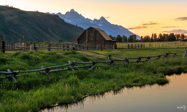 Spring Gulch Road barn in Jackson, Wyoming
