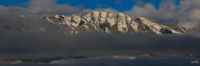 Morning fog rolls in at Grand Teton National Park.