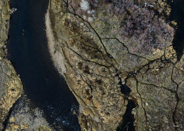 Provo River from airplane view.