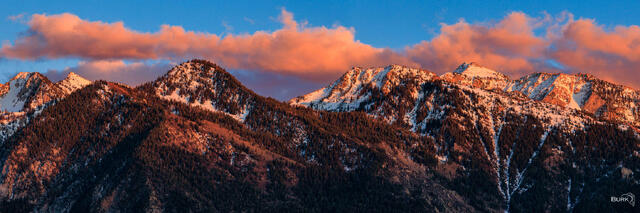 Wasatch Mountain Range Alpenglow