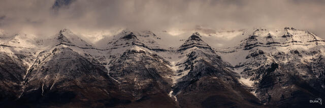 The east side of Mount Timpanogas, just above Lindon, Utah