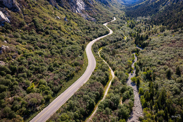 An aerial photo of Little Cottonwood Canyon located in Northern Utah. 