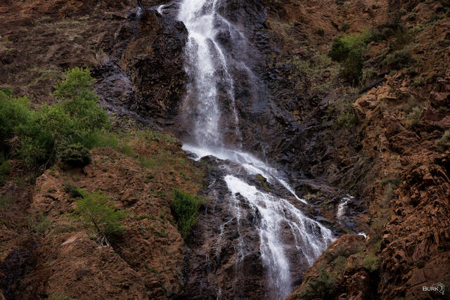 Ogden Canyon Waterfall Utah, brown