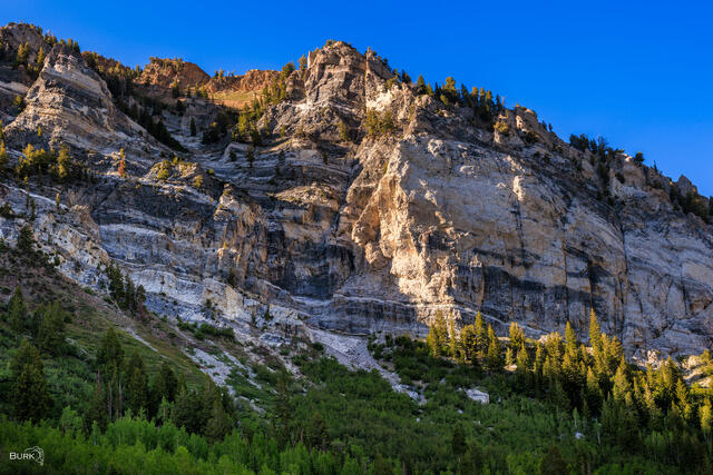 Little Cottonwood Canyon Mountains near Alta Ski Area. 