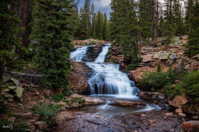 Provo River Falls Long Exposure Waterfall Photography.