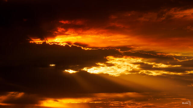 Sunset over Antelope Island State Park