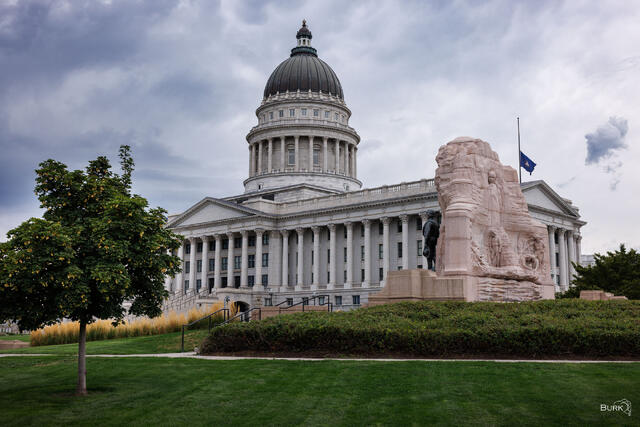 The Utah State Capitol in Salt Lake City, Utah. 