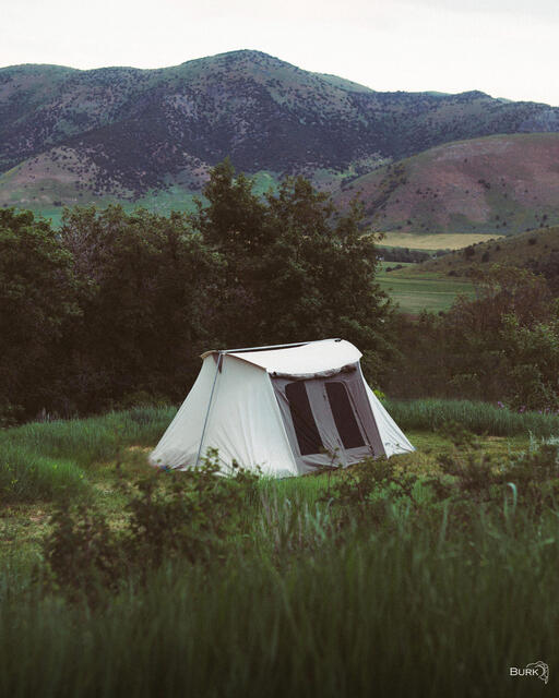 Camping in the wilderness