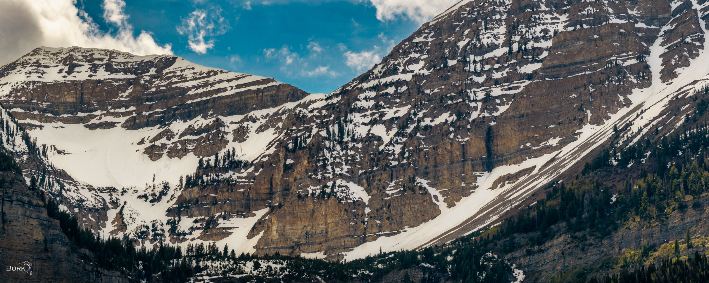 Timpanogos Walls Late spring snow clings to the towering limestone walls of Mount Timpanogos in Utah’s Wasatch Range. Carved by ancient...