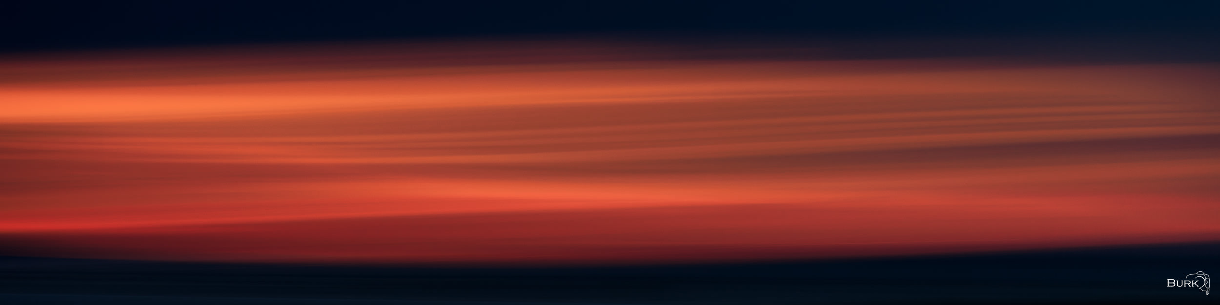 Afterglow Drift Intentional Camera Movement of a Sunset in Utah.