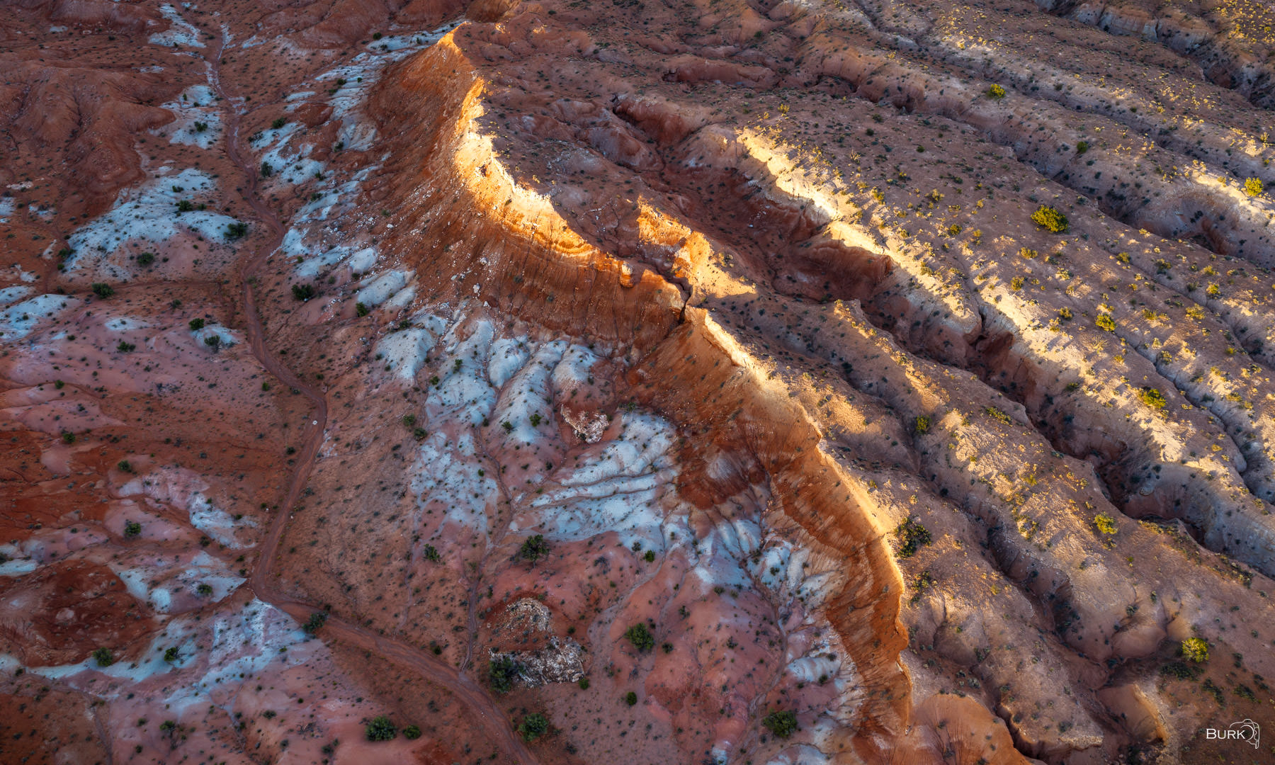 Desert Spine The Desert of Escalante, Utah aerial view.