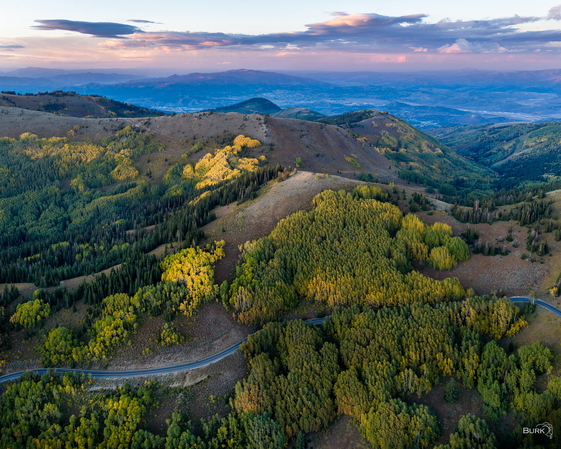 Guardsman Pass Guardsmen pass route during the autumn season in Park City, Utah.