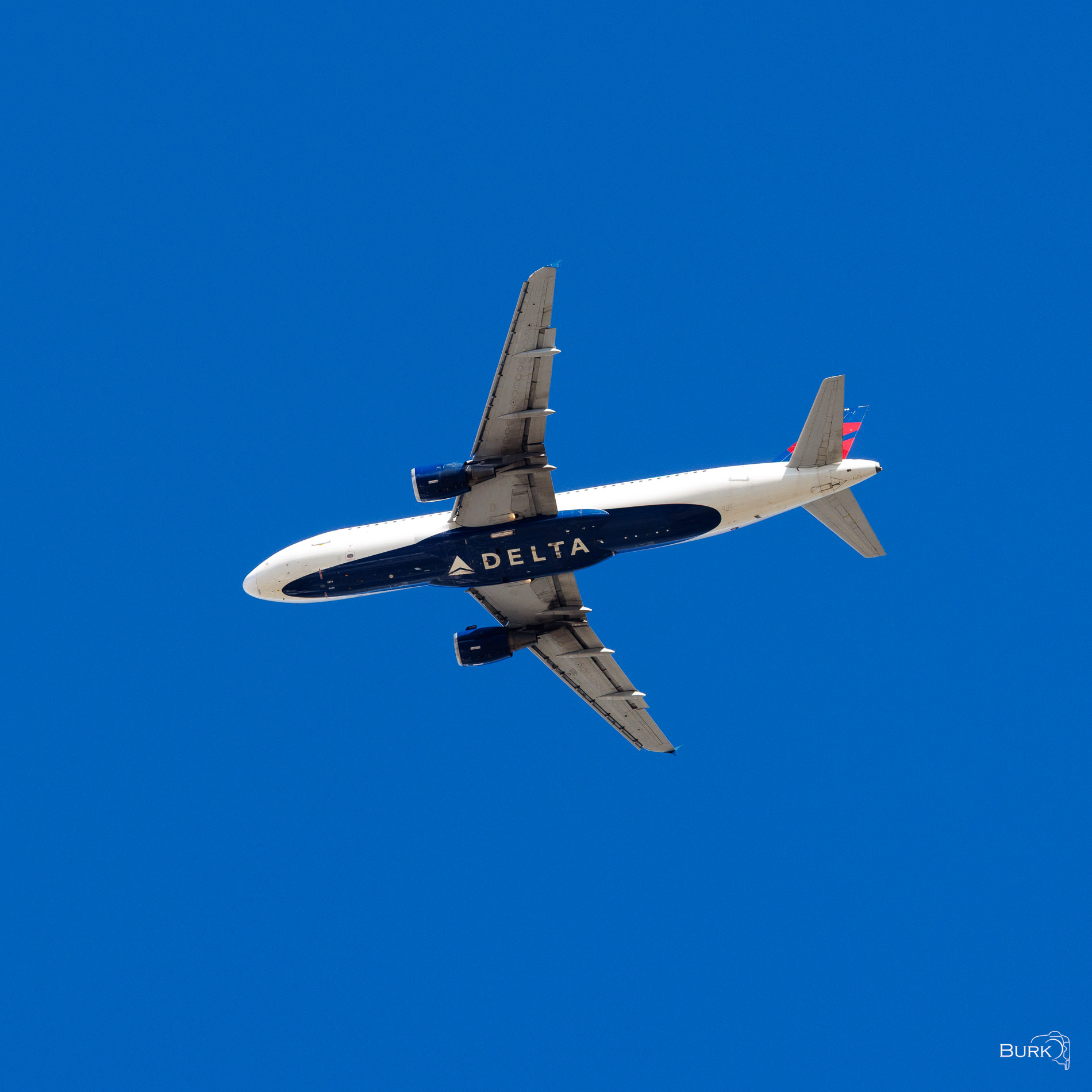 Delta Airbus A220 A Delta Air Lines Airbus A220 photographed in flight over Salt Lake City, Utah, as it made its approach to Salt Lake City International Airport.