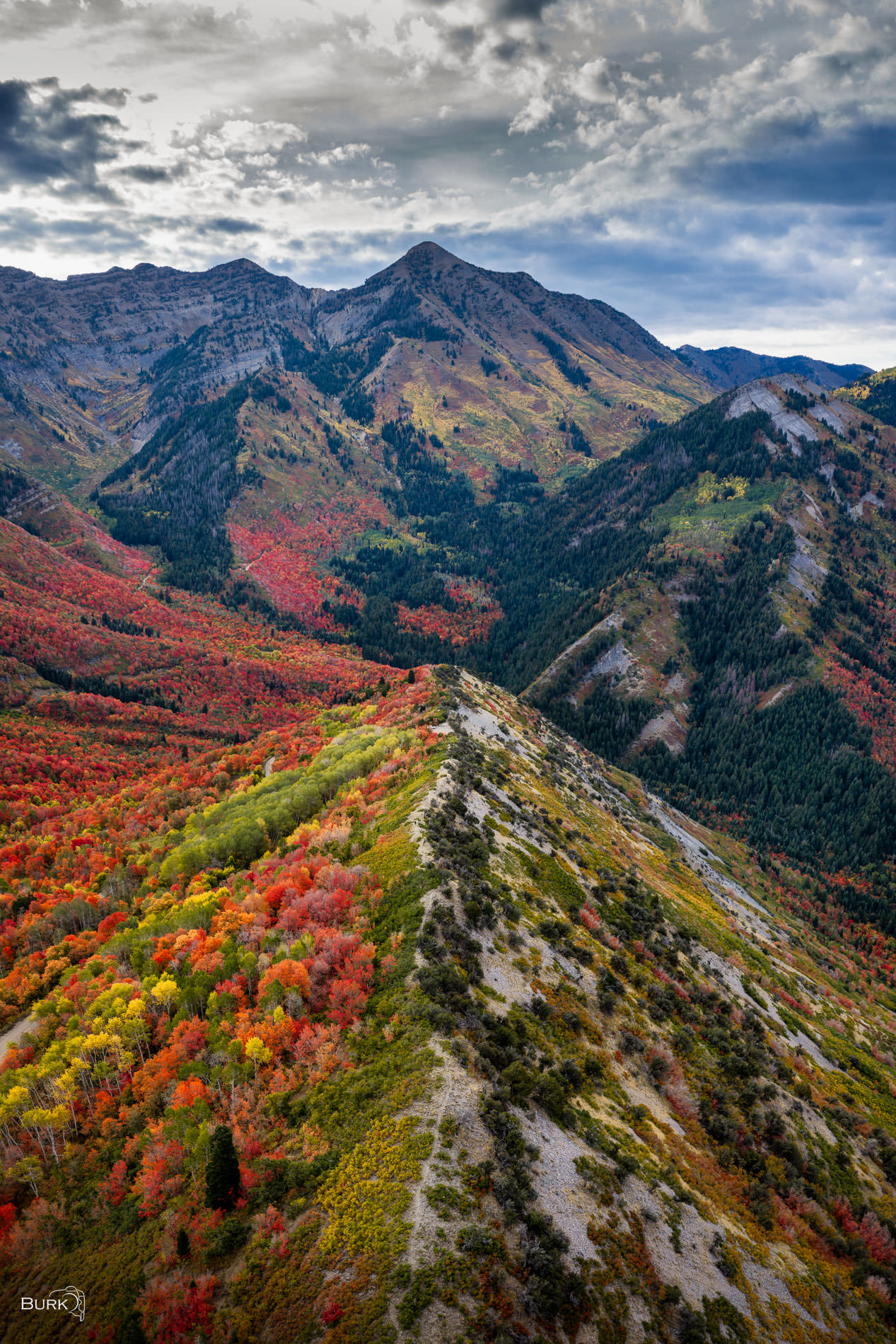 Kyhv Peak Kyhv Peak rises above Provo, Utah, near the mouth of Rock Canyon in the Wasatch Mountains. Reaching approximately 7,876 feet...