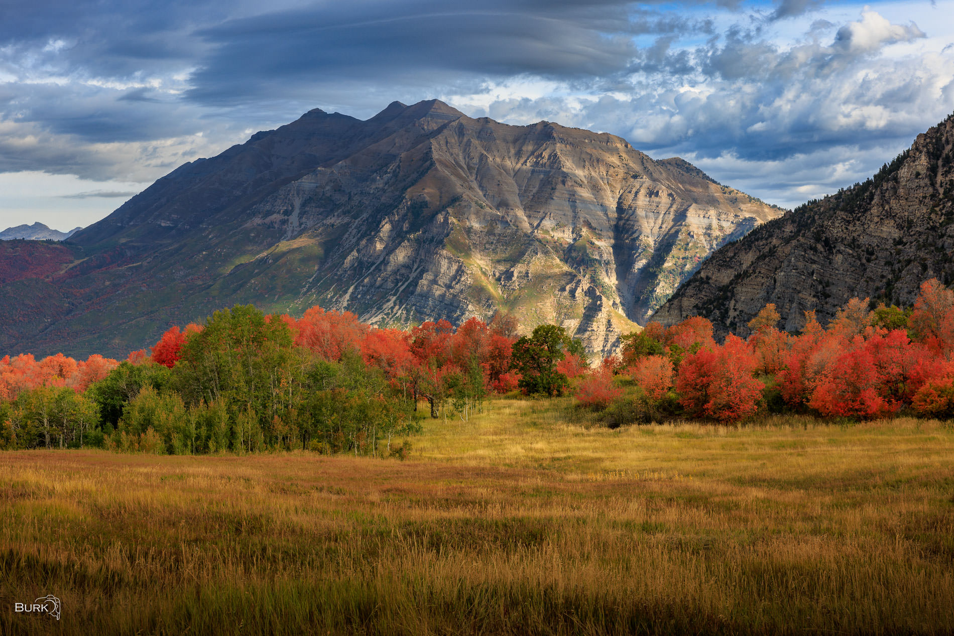 South Peaks of Mount Timpanogos South peaks of Mount Timpanogos on an autumn's day.