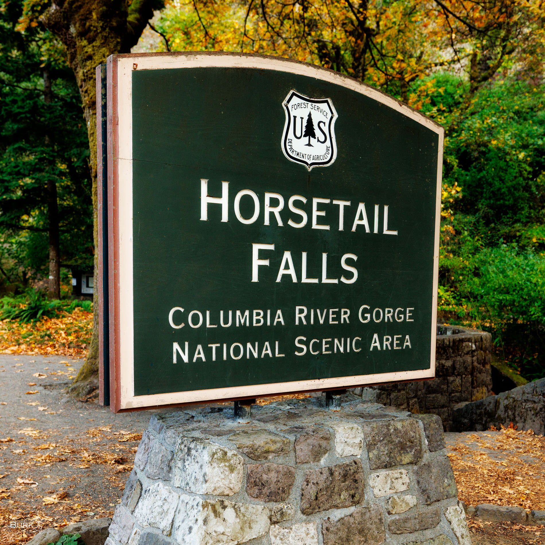 Horsetail Falls Sign